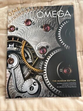 Omega Lifetime Museum Edition Book with Gold and Silver Accents
